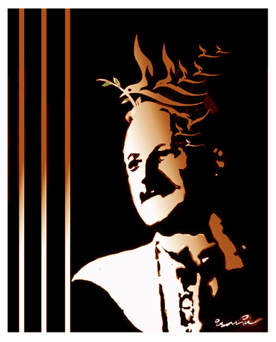 Cartoon: NAZIM HIKMET (medium) by ismail dogan tagged famous,poet