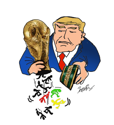 Cartoon: No access (medium) by ismail dogan tagged 2026,world,cup