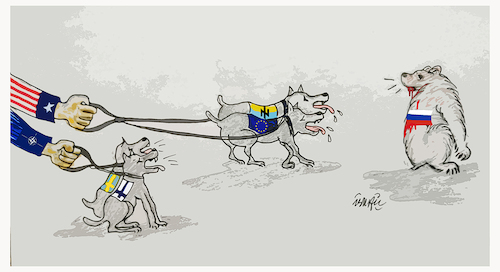 Cartoon: Provocation (medium) by ismail dogan tagged nato