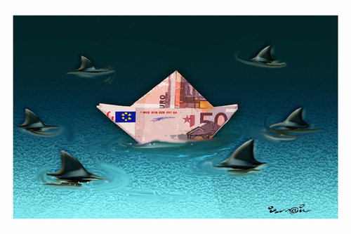 Cartoon: SHARKS !.. (medium) by ismail dogan tagged sharks