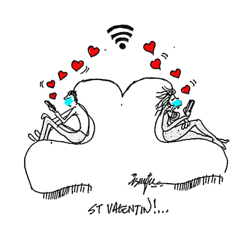 Cartoon: St Valentines (medium) by ismail dogan tagged st,valentine,day