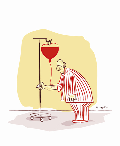 Cartoon: THE DISEASE OF LOVE !.. (medium) by ismail dogan tagged love