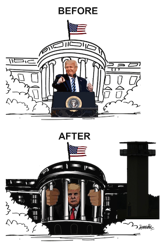 Cartoon: Trump (medium) by ismail dogan tagged trump