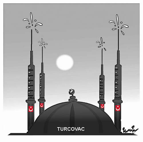 Cartoon: TURCOVAC (medium) by ismail dogan tagged turcovac