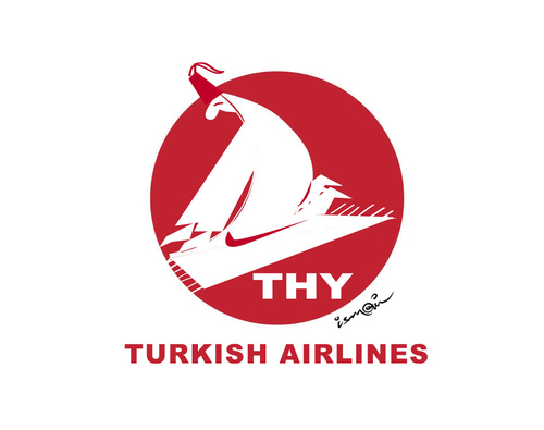 Cartoon: TURKISH AIRLINES (medium) by ismail dogan tagged thy