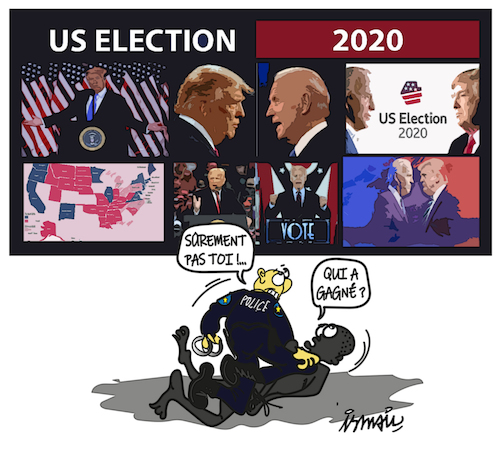 Cartoon: US Election (medium) by ismail dogan tagged us,election,2020
