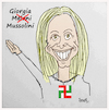 Cartoon: Giorgia Meloni (small) by ismail dogan tagged giorgia,meloni