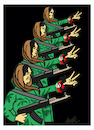 Cartoon: resistance (small) by ismail dogan tagged afghan,women