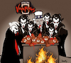 Cartoon: The vampires ball (small) by ismail dogan tagged epstein,affair