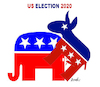Cartoon: US Election 2020 (small) by ismail dogan tagged us,election,2020