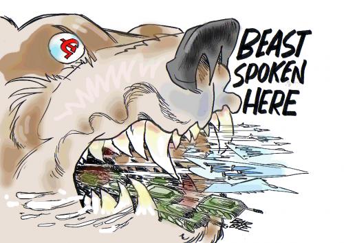 Cartoon: ATTACK (medium) by barbeefish tagged russia