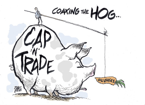Cartoon: cap and trade (medium) by barbeefish tagged vote