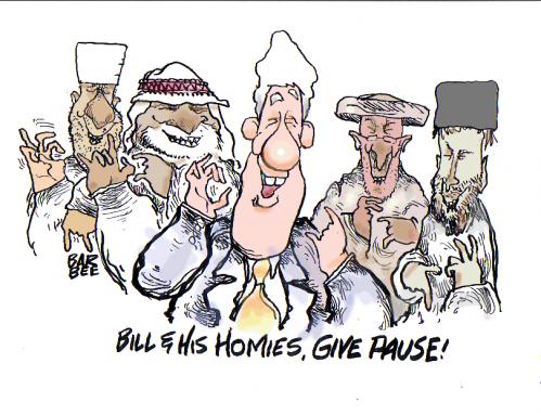 Cartoon: GANG (medium) by barbeefish tagged bill,clinton