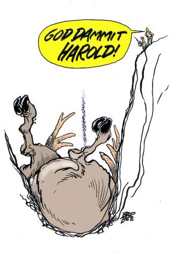 Cartoon: HAROLDS HUNT (medium) by barbeefish tagged alaska