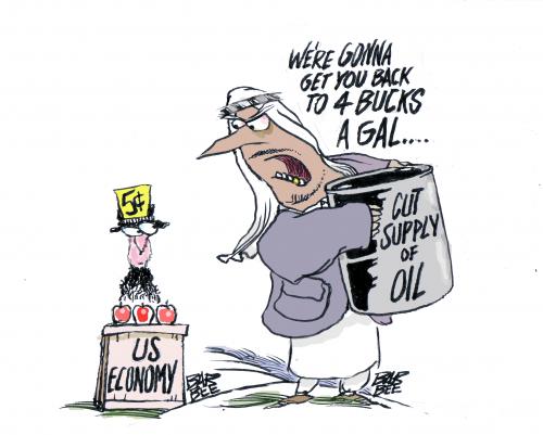 Cartoon: OIL (medium) by barbeefish tagged oil