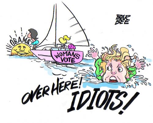 Cartoon: political (medium) by barbeefish tagged womens,vote,