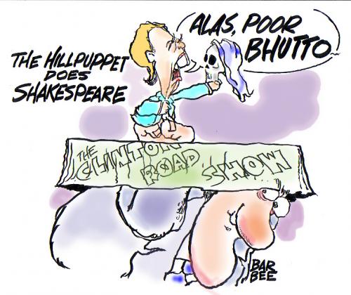 Cartoon: political (medium) by barbeefish tagged bhutto,