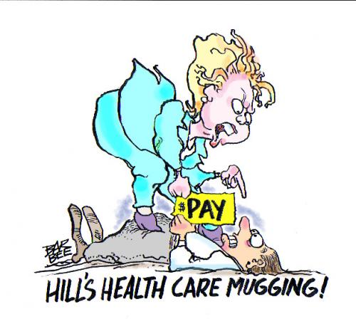 Cartoon: poliyical (medium) by barbeefish tagged health,care,