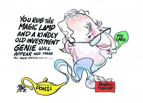 Cartoon: PONZI GRANDIE (medium) by barbeefish tagged madoff