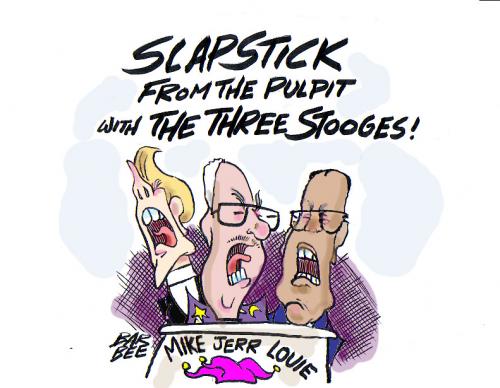 Cartoon: slapstick (medium) by barbeefish tagged vile,