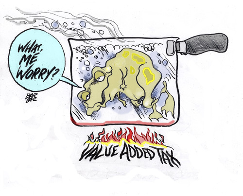 Cartoon: taxation (medium) by barbeefish tagged value
