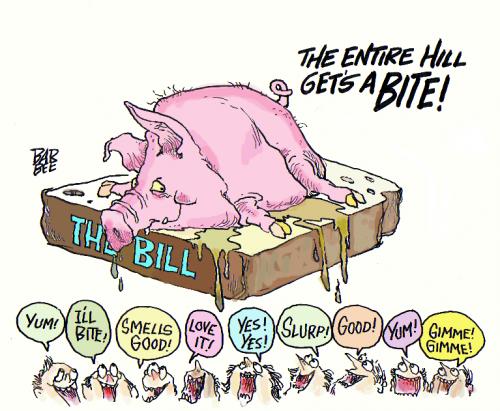 Cartoon: THE BILL (medium) by barbeefish tagged payola