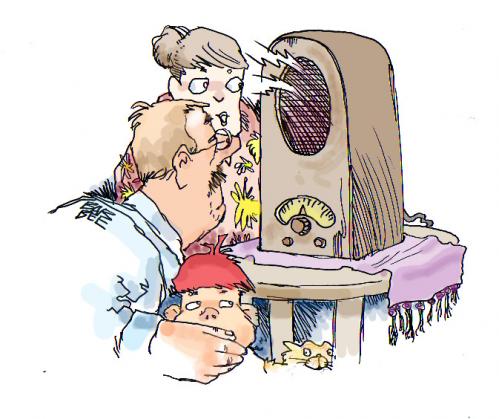 Cartoon: the day of RADIO story (medium) by barbeefish tagged story,toon