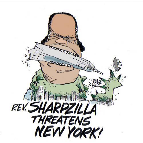 Cartoon: the REV SHARPTON (medium) by barbeefish tagged peace,bro