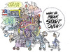 Cartoon: a body in motion (small) by barbeefish tagged obama