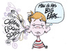 Cartoon: a talk to the kids (small) by barbeefish tagged obama