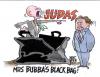 Cartoon: black bag (small) by barbeefish tagged the,clintons,