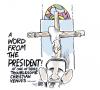 Cartoon: CHRISTIANS (small) by barbeefish tagged obama