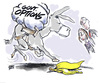 Cartoon: gonna slip (small) by barbeefish tagged healthcare