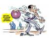 Cartoon: gutter ball (small) by barbeefish tagged obama 