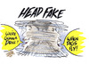 Cartoon: head fake (small) by barbeefish tagged obama