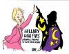 Cartoon: high 5 (small) by barbeefish tagged hillary,wright