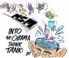 Cartoon: IN THE TANK (small) by barbeefish tagged obama think tank