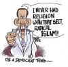 Cartoon: islam (small) by barbeefish tagged barak,