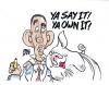 Cartoon: LIP STICK ON A PIG (small) by barbeefish tagged obama