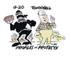 Cartoon: PROTESTS (small) by barbeefish tagged g20