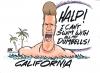 Cartoon: the GOVERNATOR (small) by barbeefish tagged calif,bailout