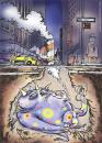 Cartoon: New York City steam monster (small) by ian david marsden tagged new,york,steam,subway,monster