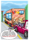 Cartoon: Runter von der Strasse Du Penner (small) by ian david marsden tagged trucker,auto,road,rage,wut,fahrer,cartoon,marsden