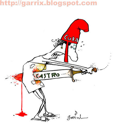 Cartoon: Bad choice (medium) by Garrincha tagged castro,cuba,politics