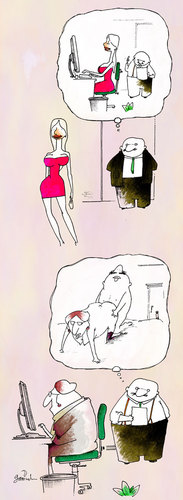 Cartoon: Fantasy (medium) by Garrincha tagged 