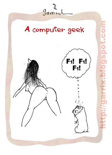 Cartoon: Geek (medium) by Garrincha tagged 