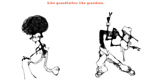 Cartoon: Generation gap (medium) by Garrincha tagged sketch