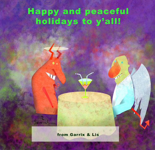 Cartoon: Happy holidays (medium) by Garrincha tagged holidays