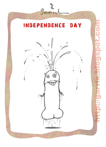 Cartoon: Independence day (medium) by Garrincha tagged 