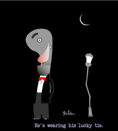 Cartoon: Lucky tie (medium) by Garrincha tagged vector,illustration